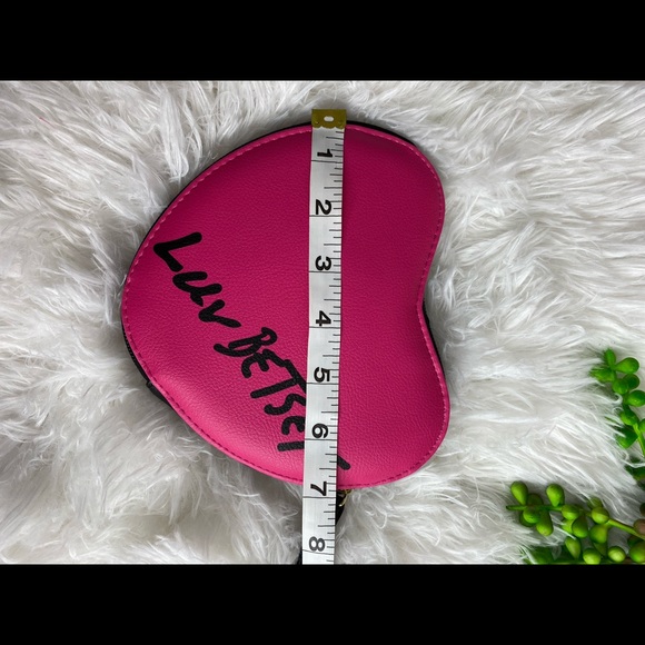 Betsey Johnson Eyes Face Heart Coin Purse Wristlet - Picture 5 of 6